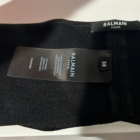 Balmain Tube top. Like New. Worn once. Size 38 - Picture 2 of 4